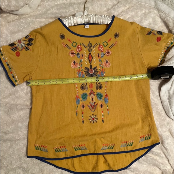 NWOT BOHO “JOHNNY WAS”VIBES SPRING EMBROIDERED BLOUSE - Picture 6 of 10